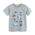thumbnail image 1 of Sentuca Boys Shirts Size 4, Cotton Casual Cute Graphic Tees Crew Neck Short Sleeve T-Shirts for Toddler Clothes, 1 of 7