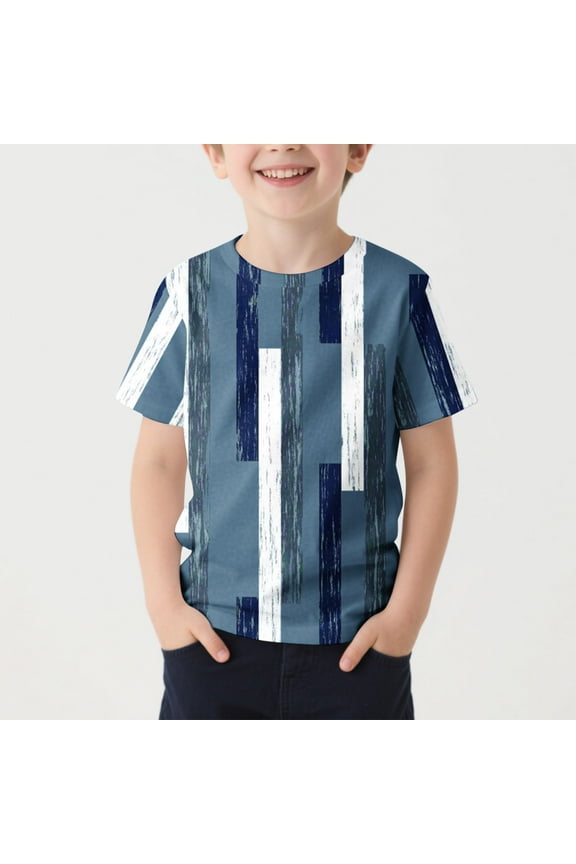 Boys Clothes Short Sleeve Graphic Tees Summer Crew Neck Casual T Shirts for Kids Size 12