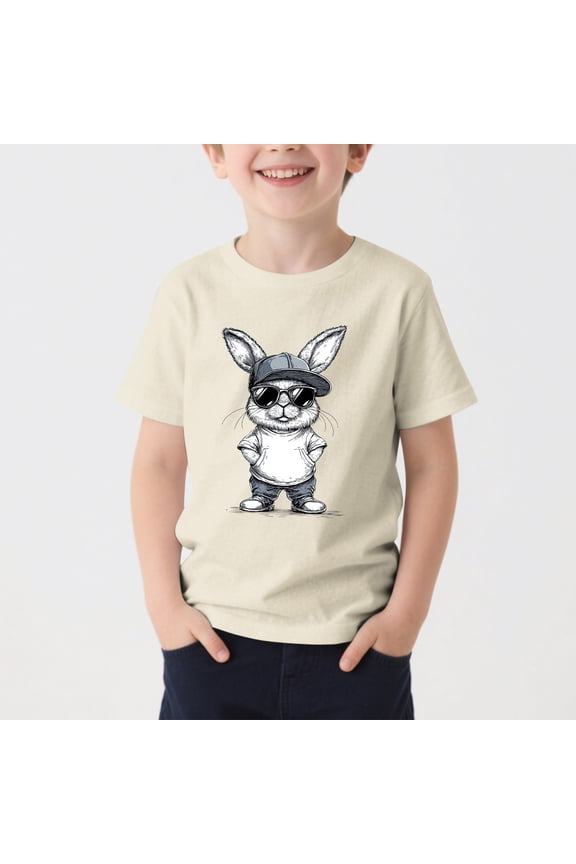 Boys Shirts Short Sleeve Graphic Tees Summer Crew Neck Fashion Pattern Toddler Clothes Size 3