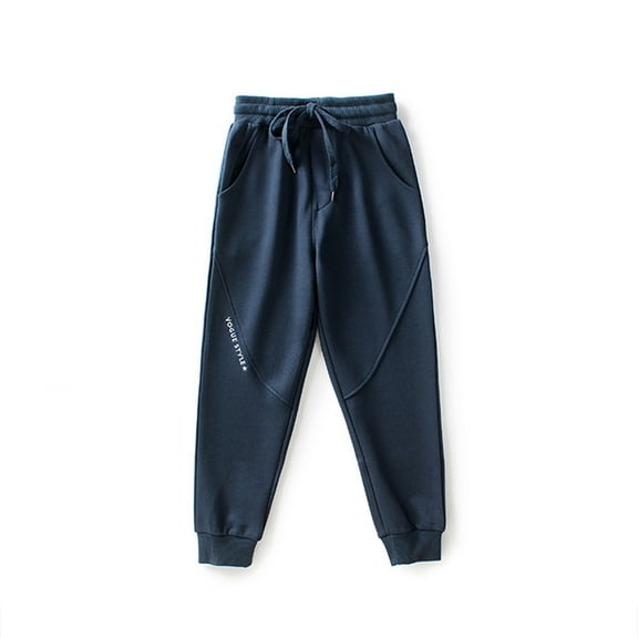 Sentuca Boys Sweatpants Size 11 Years, Casual Sports Sweatpants Elastic Waist Drawstring Running Joggers Pants with Pockets for Kids Clothes