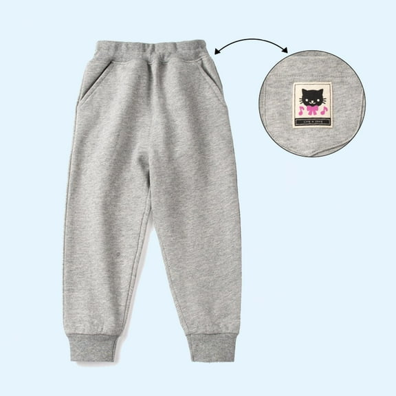 Sentuca Boys Sweatpants Size 4 Years, Toddler Pants Elastic Waist Joggers Running Workout Sweatpants with Pockets for Fall Clothes