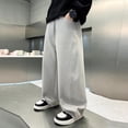 thumbnail image 1 of Sentuca Boys Sweatpants Size 7-8 Years, Baggy Casual Sweatpants Open Bottom Elastic Waist Sports Athletic Pants with Pockets for Kids Clothes, 1 of 8