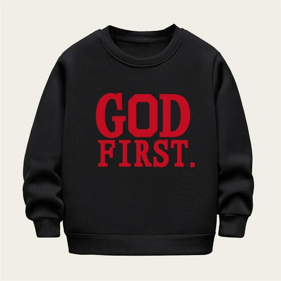 Sentuca Fall Boys Sweatshirts Long Sleeve Crew Neck Pullover Sweatshirt Fleece Warm Toddler Girls Clothes