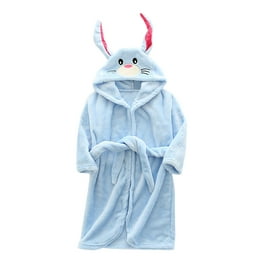 TowelSelections Little Girls Robe Kids Soft Plush Hooded Fleece Bathrobe Size 4 Lavender Walmart