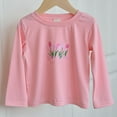 thumbnail image 1 of Sentuca Girls Shirts Cotton Cute Graphic Long Sleeve Tops Casual Crew Neck Blouses for Kids Clothes Size 2 Years, 1 of 5