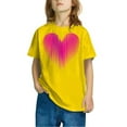 thumbnail image 1 of Sentuca Girls Shirts, Short Sleeve Flowy Fit Shirts, Sweet Valentines Day Graphic Tees Size 4 Years, 1 of 4
