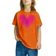 thumbnail image 1 of Sentuca Girls Sweetheart Holiday Tops, Comfortable Short Sleeve Valentines Day Shirts, Cute Casual Graphic Tees Size 3 Years, 1 of 4