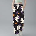 thumbnail image 1 of Sentuca Halloween Clothes for Kids Girls Sweatpants with Pockets Drawstring Sports Casual Sweat Pants Elastic Waist, 1 of 5