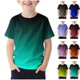 thumbnail image 1 of Sentuca Kids Boys Clothes Short Sleeve Graphic Tees Summer Crew Neck Gradient T Shirts Size 7, 1 of 5