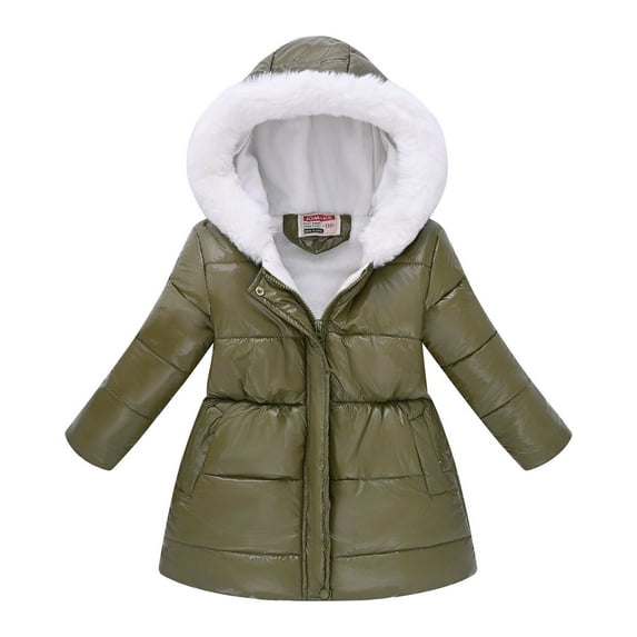 Sentuca Kids Winter Clothes for Girls Boys Fleece Jackets Thick Warm Hooded Long Sleeve Jackets Windproof Windbreaker