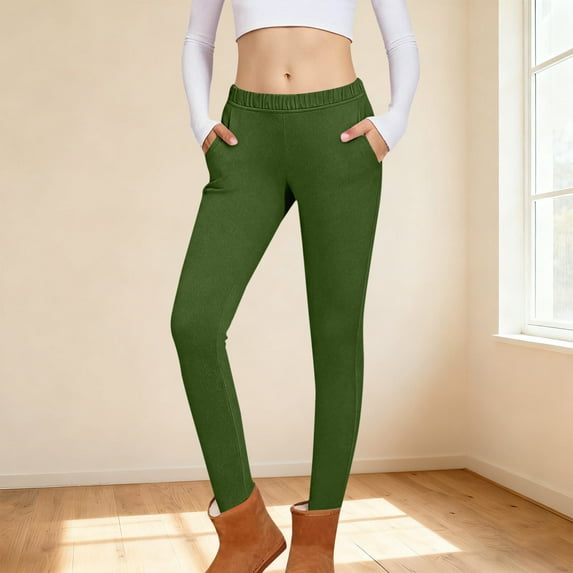 Sentuca Leggings for Girls Size 10-11Years, Slim Fit Sports Yoga Pants with Pockets Solid Color Casual Kids Clothes