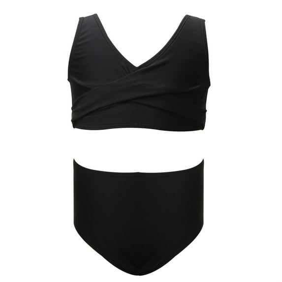 Sentuca Swimsuit Girls Tankini 3 Piece Swimwear Set Summer Beach Bathing Suit for Kids 8-15 Years