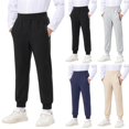 thumbnail image 1 of Sentuca Teen Boys Sweatpants with Zipper Pockets, Casual Sports Jogger Pants Elastic Waist Athletic Sweatpants Size 11-12Years, 1 of 8