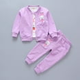 thumbnail image 1 of Sentuca Toddler Clothes for Girls Winter Outfit Sets Long Sleeve Jackets and Sweatpants with Cute Graphic Size 2-3Years, 1 of 3