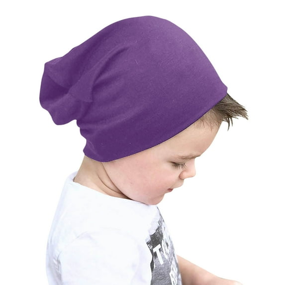 Sentuca Toddler Hats Boys Comfortable Soft Knit Beanies Solid Color Casual Warm Winter Hats