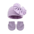 thumbnail image 1 of Sentuca Toddler Hats for Girls Warm Winter Hats and Gloves 2 Piece Outfit Sets Comfortable Soft Knit Beanies, 1 of 3
