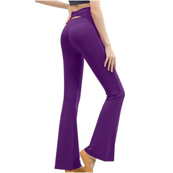 Sentuca Women's Flared Yoga Pants High Waist Bell Bottom Workout Pants