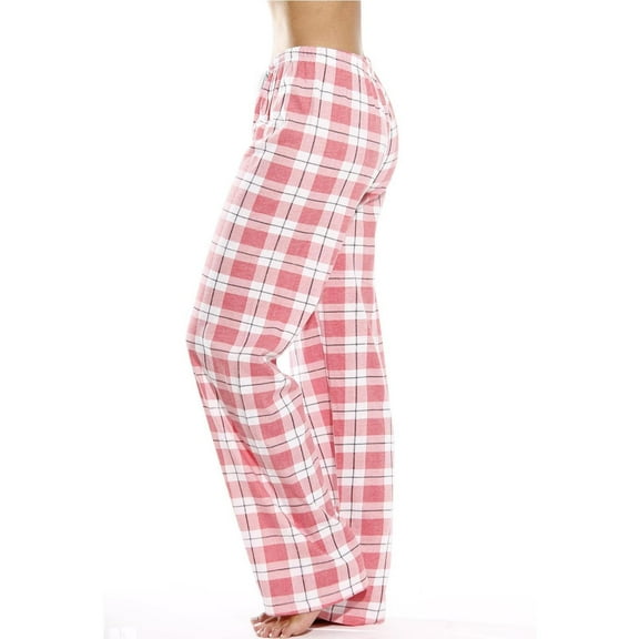 Sentuca Womens Pajama Pants Casual Plaid Loungewear Straigh Leg Sleep Pants Drawstring ELasti Waist Pjs Sleepwear