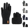 thumbnail image 1 of Sentuca Womens Winter Gloves Warm Fleece Lining Thick Ribbed Knit Gloves for Cold Weather Black, 1 of 3