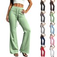 thumbnail image 1 of Sentuca Womens Yoga Sweatpants Soft Drawstring Bootcut Pants High Waisted Fashion Workout Trousers Green XXL, 1 of 8