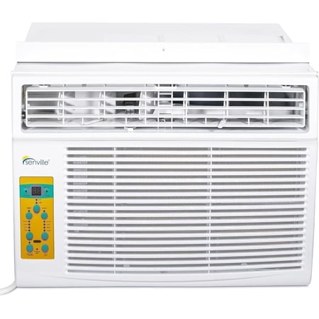 Senville 12,000 BTU Window Air Conditioner, Cooling for Rooms up to 550 sq ft, Washable Filter, Easy to Use