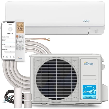 Senville 12000 BTU Mini Split Air Conditioner & Heat Pump ENERGY STAR White