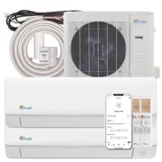 Senville 36,000 BTU Dual Zone Mini Split Air Conditioner Heat Pump, White
