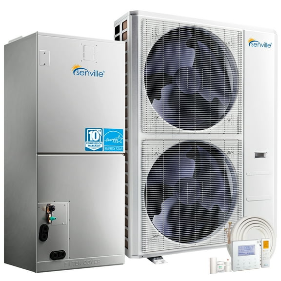 Senville 48,000 BTU Heat Pump Split System with Inverter Technology for Large Spaces