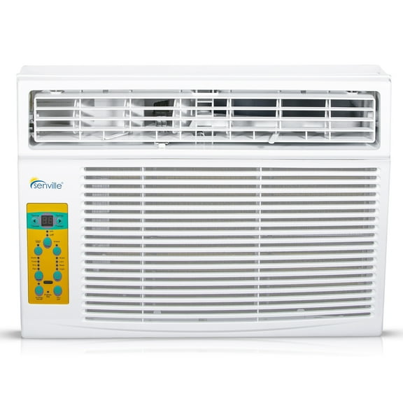 Senville 6,000 BTU Window Air Conditioner for Rooms up to 250 sq ft, Cooling, Washable Filter, Easy Install