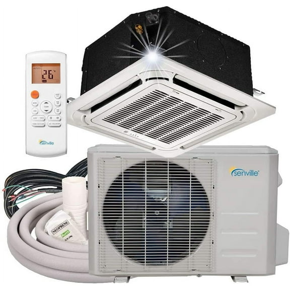 Senville SENA-18IC-Z BTU Ductless Ceiling Air Conditioner and Heat Pump