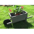 thumbnail image 1 of Seny Cute Wheelbarrow Style Garden Planter 100% Wood Garden Bed Box with Wheels Outdoor, 1 of 3