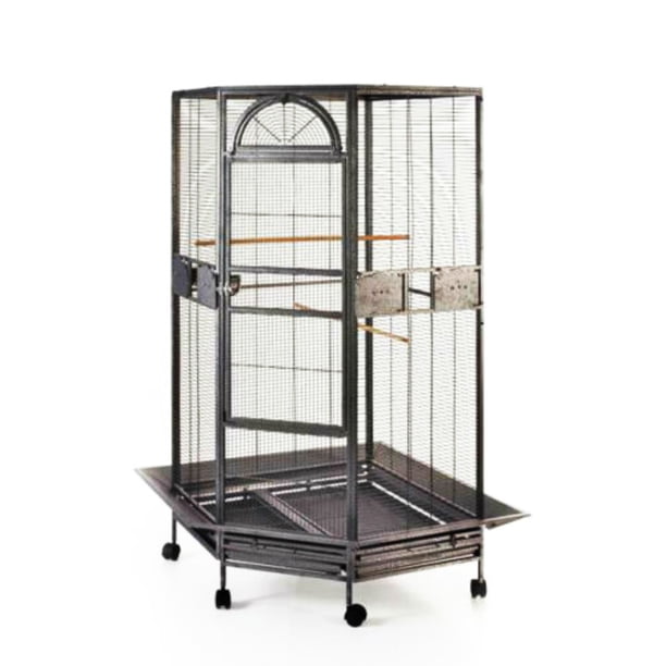Seny Parrot Escape Jumbo Corner Bird Cage Aviary - Walmart.com - Jumbo Parrot Aviary With Bird Climbing Structures Only