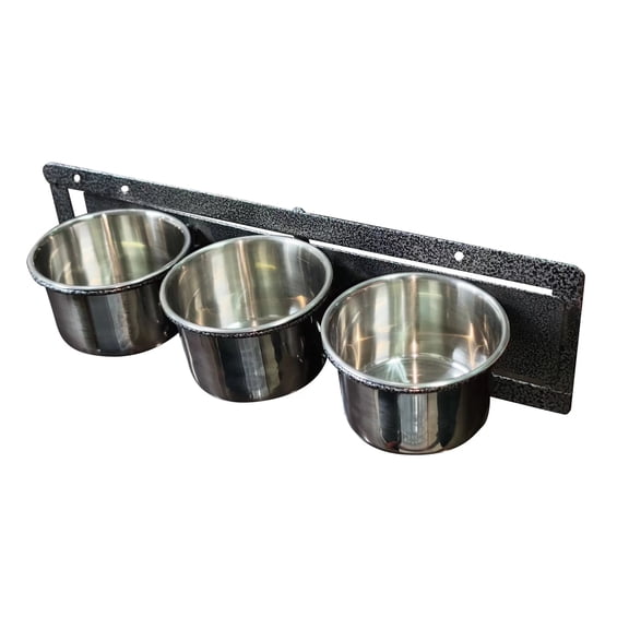 Seny Stainless Steel 3-Cup Bird Feeder with Swivel Gate, Multi-Bird Capacity