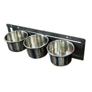 Seny Stainless Steel 3-Cup Bird Feeder with Swivel Gate, Multi-Bird Capacity