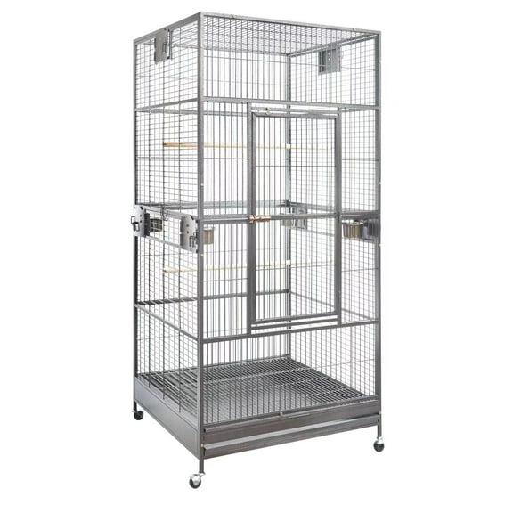 Seny XXL Large Bird Flight Cage Parrot Aviary H80xW35.5xD35.5