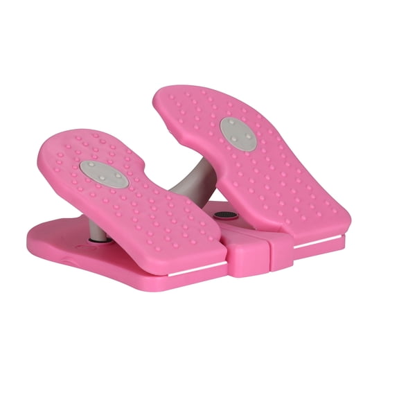 Senya Exercise Pedal Machine Mini Bike Fitness Folding Pedal Exerciser Under Desk Foot Stepper (Pink)