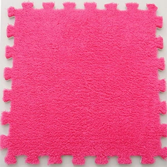 Senya Interlocking Carpet Shaggy Soft EVA Foam Mats Fluffy Area Rugs Protective Floor Tiles Exercise Play Mat (12 pcs)