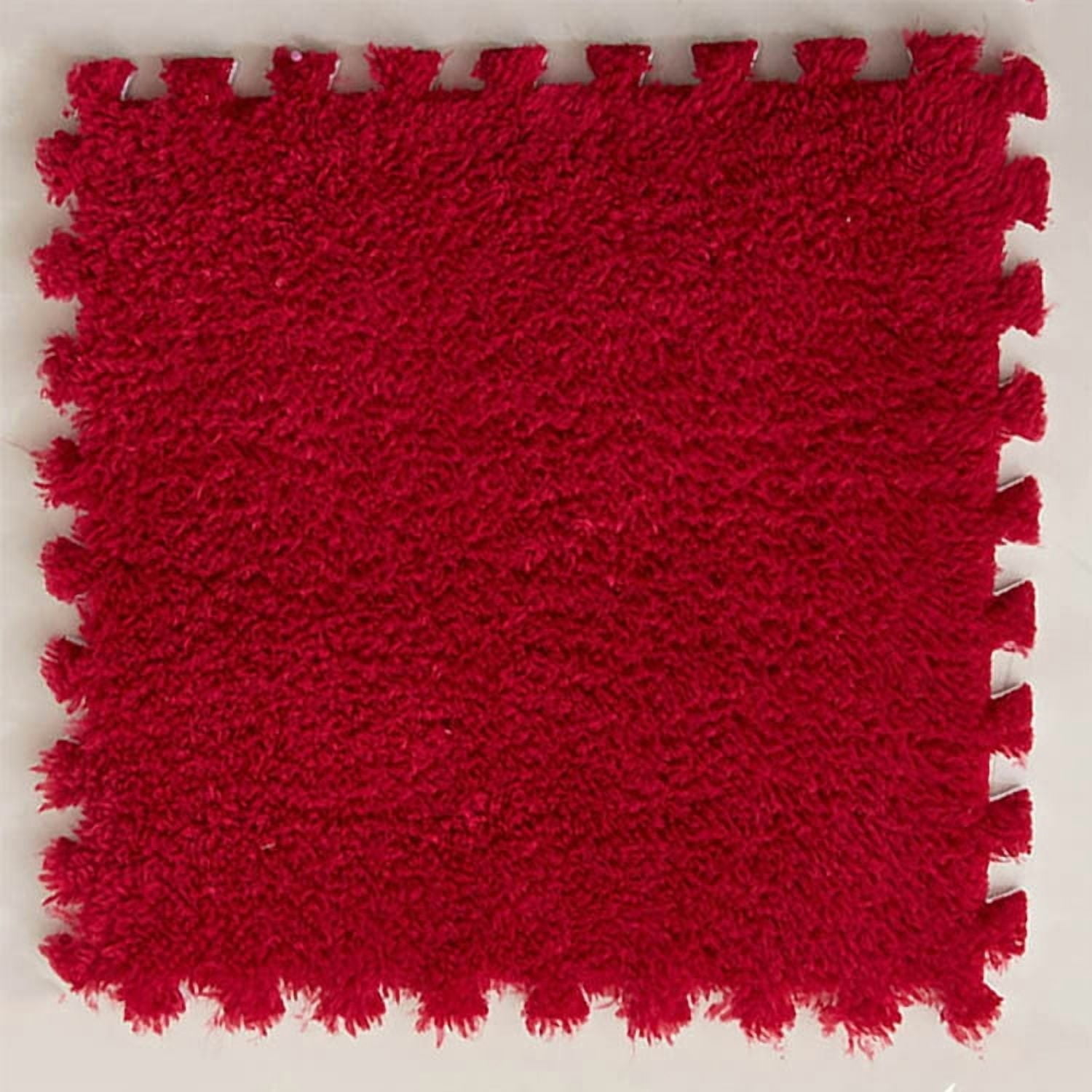 Senya Interlocking Carpet Shaggy Soft EVA Foam Mats Fluffy Area Rugs Protective Floor Tiles Exercise Play Mat (12 pcs)