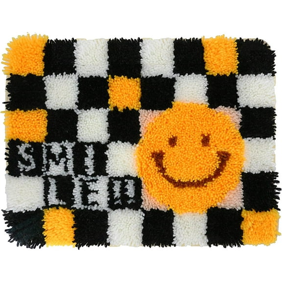 Senya Latch Hook Rug Kits for Kids Adults, Owl DIY Rug Hooking Kits, Carpet Embroidery Yarn Needlework Set for Home Decor