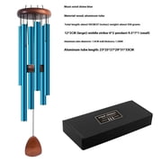 Senya Memorial Wind Chimes, Sympathy Wind Chimes Best Sympathy Gift Wind Chimes for Outside - Blue Teardrop