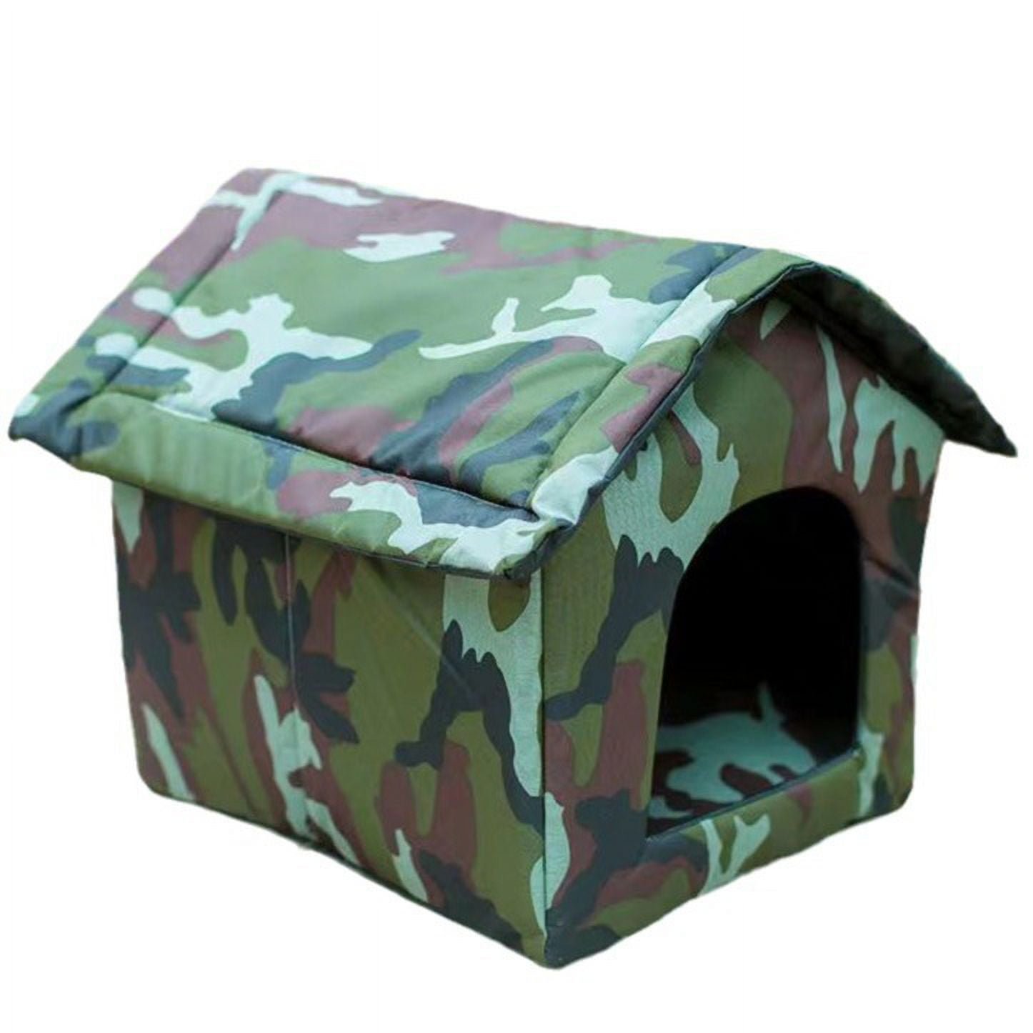 Senya Outdoor Feral Cats House Waterproof Oxford Stray Cats Shelter Warm Pet Cave for Winter Small Animal Tent Bed for Feral Cats Dog Puppy Kennel, 35cmx30cmx35cm