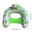 thumbnail image 1 of Senya Summer Swimming Pool Sofa，Spring Float Recliner Pool Lounger with Hyper-Flate Valve, Inflatable Pool Float, Teal, 1 of 8