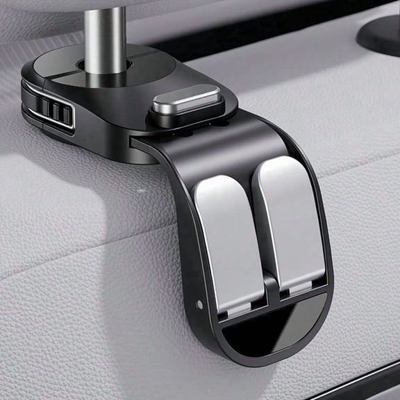 Senz Creative Car Seat Hook, Novel Retractable Rear Seat Storage Organizer & Hidden Hanger For Groceries & Bags (1pc)