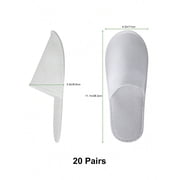Senz Disposable Slippers, Soft & Breathable Indoor Slippers With Non-Slip Thickened Soles For Home, Hotel, Travel & Bathroom 40/20 Pairs