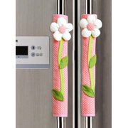 Senz Fabric Double Door Refrigerator Handle Cover, Anti-Cold & Anti-Dust Hand Protector For Home, Office & Travel 1pc
