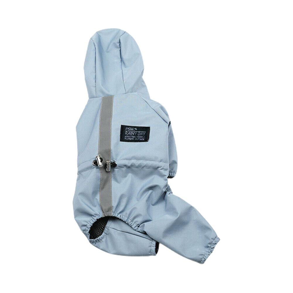 Senza Fretta Dog Raincoats Waterproof with Harness Hole Legs Hoodie