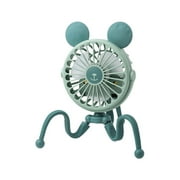 Senza Fretta Small Fan USB Rechargeable Portable Mini Fan Stroller Fan Baby Fan