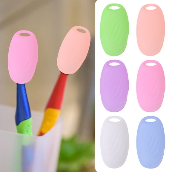 Seo Travel Toothbrush Holder with Dustproof Silicone Cover,Portable Toothbrush Case for On-The-Go and Travel Accessories for Women,Pink Toothbrush Protector,1 Pack