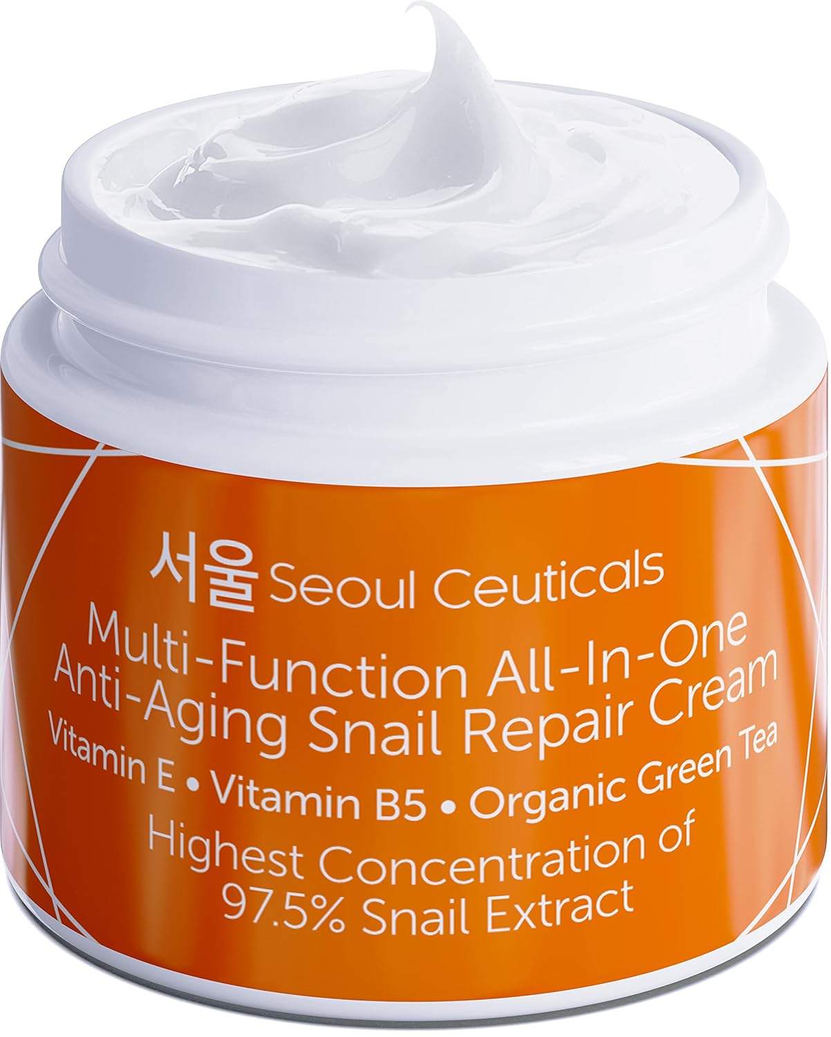 SeoulCeuticals Korean Skin Care 97.5% Snail Mucin Moisturizer Face Cream, 2 fl oz