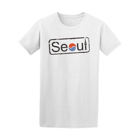 Seoul, Modern Design Art T-Shirt Men -Image by Shutterstock, Male 4X-Large